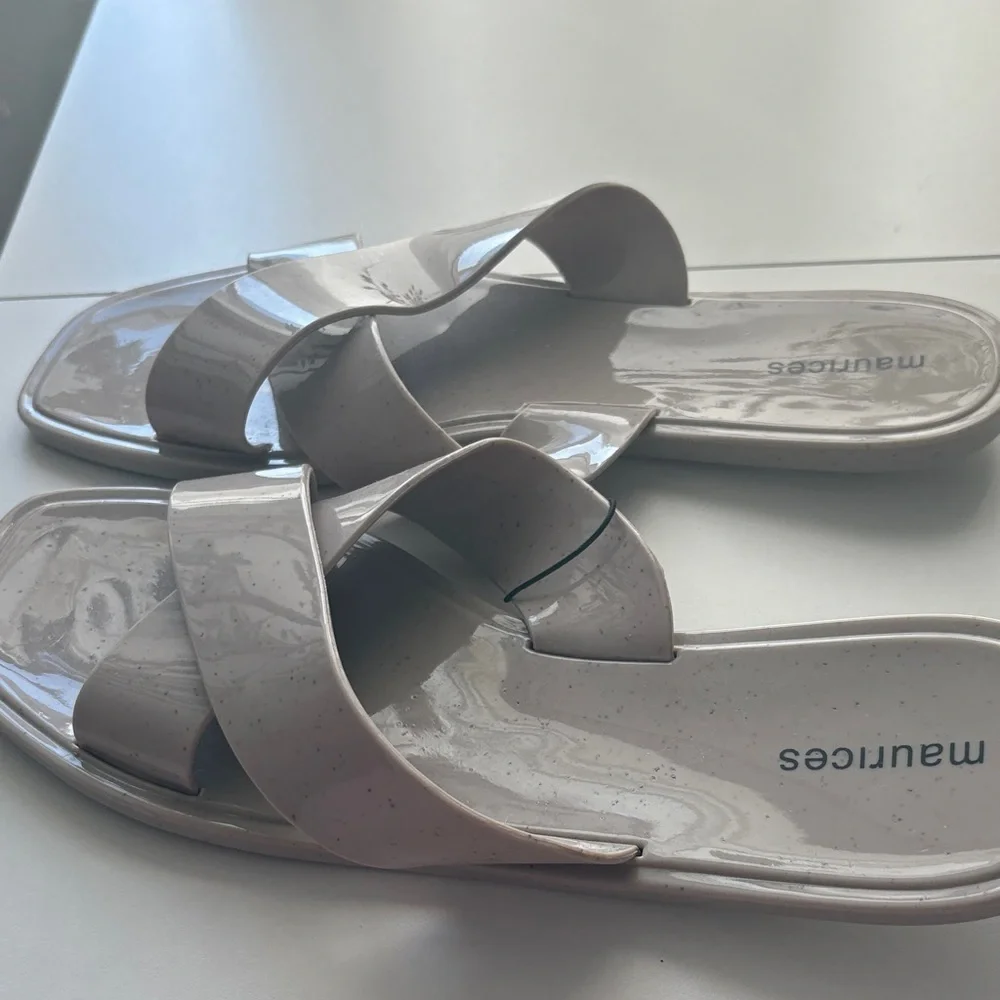 Maurices Women's Tan Slide Sandals